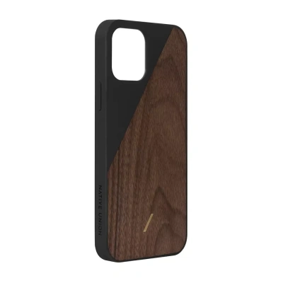 Чехол Native Union Clic Wooden для iPhone 12 mini (CWOOD-BLK-NP20S), черный